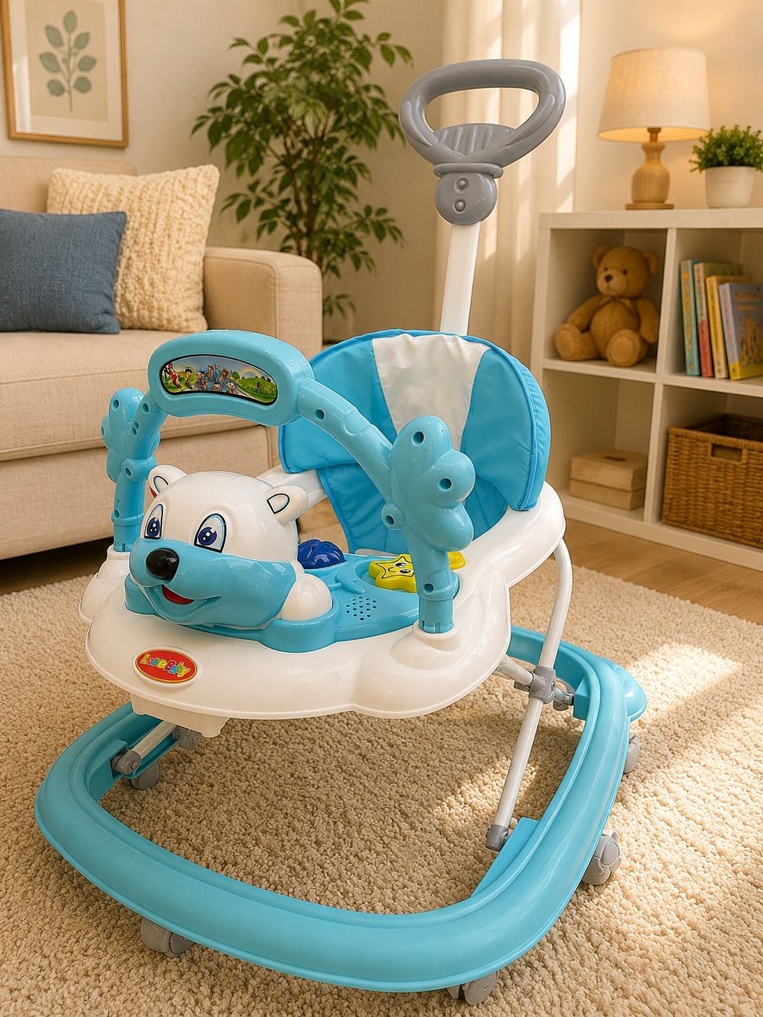neetu&dhruv enterprises Musical Activity Walker With Parent Rod-picture-15