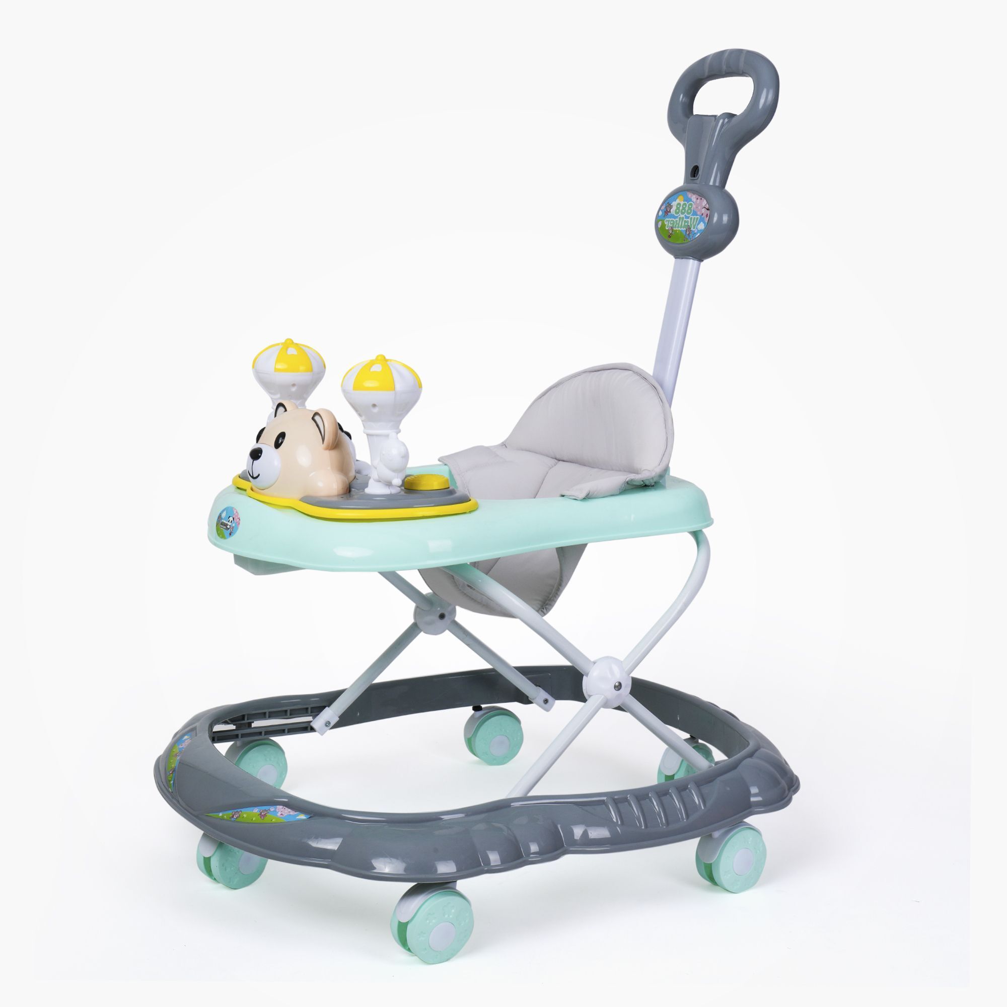 panda baby products Musical Activity Walker With Parent Rod-picture-21