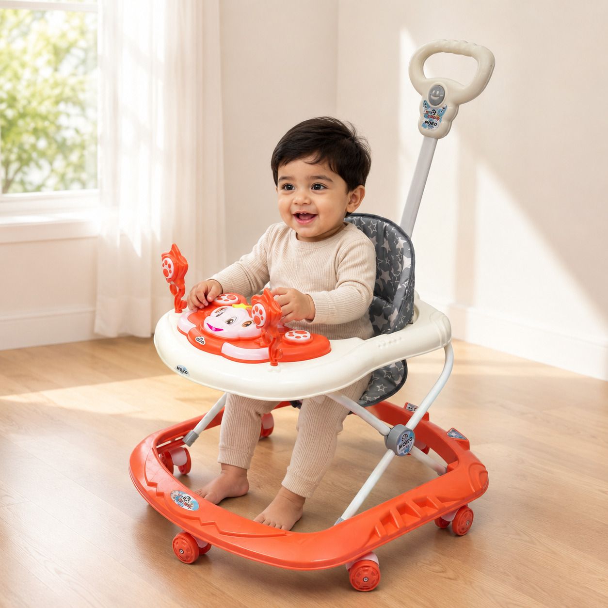 speedfox Musical Activity Walker With Parent Rod-picture-21