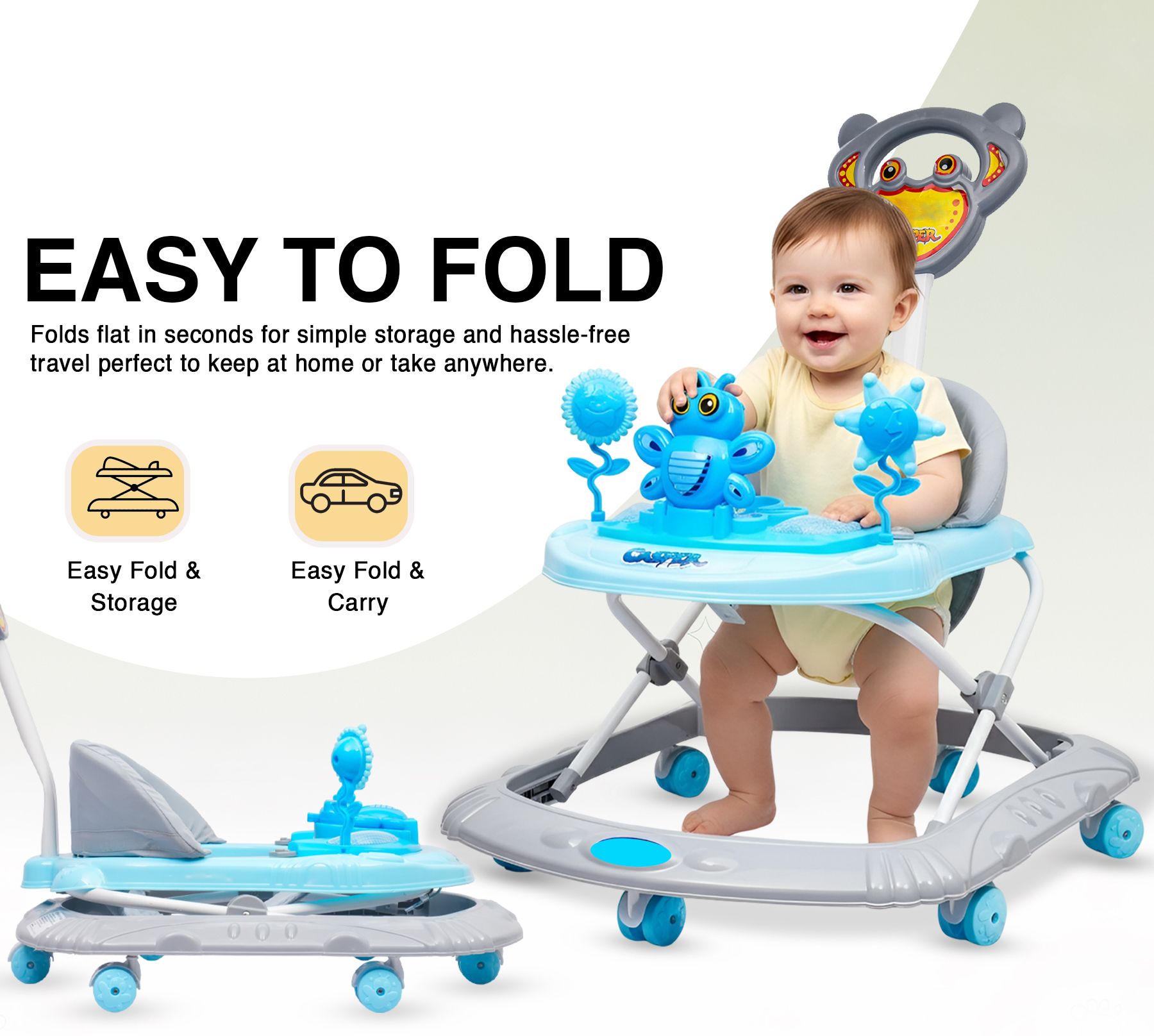 little funky Musical Activity Walker With Parent Rod-picture-11