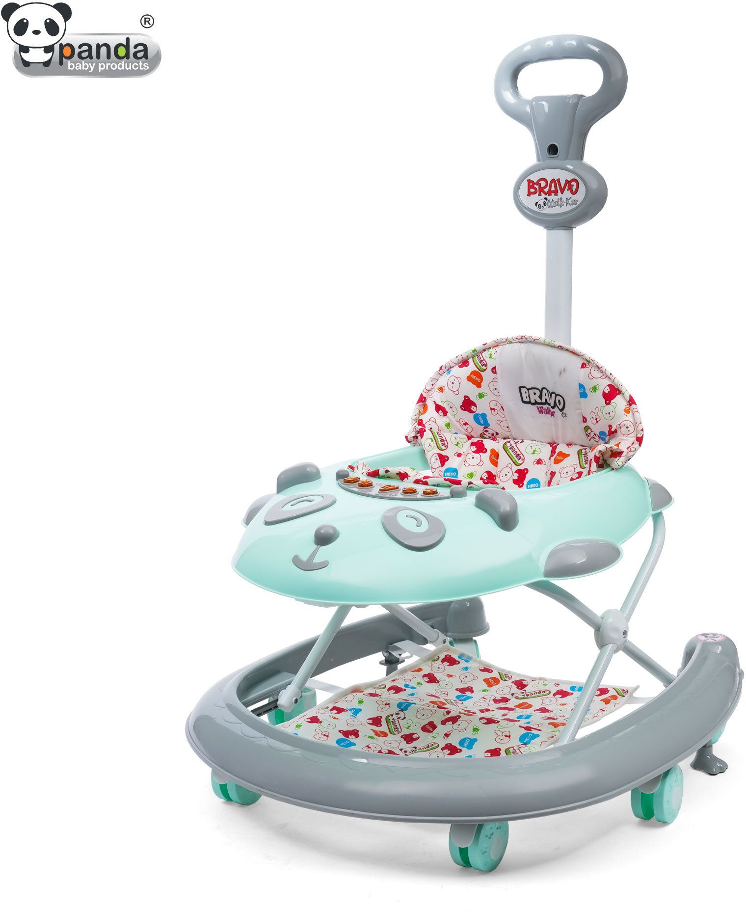 panda baby products Musical Activity Walker With Parent Rod-picture-13