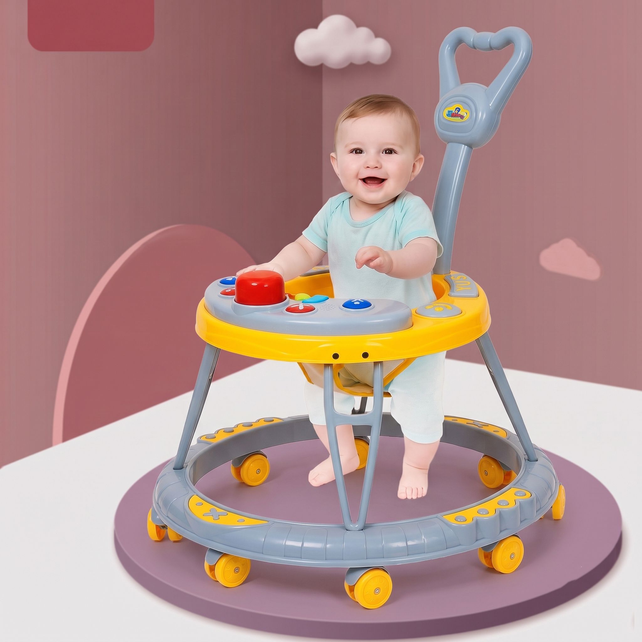 bullzeye Musical Activity Walker With Parent Rod-picture-11