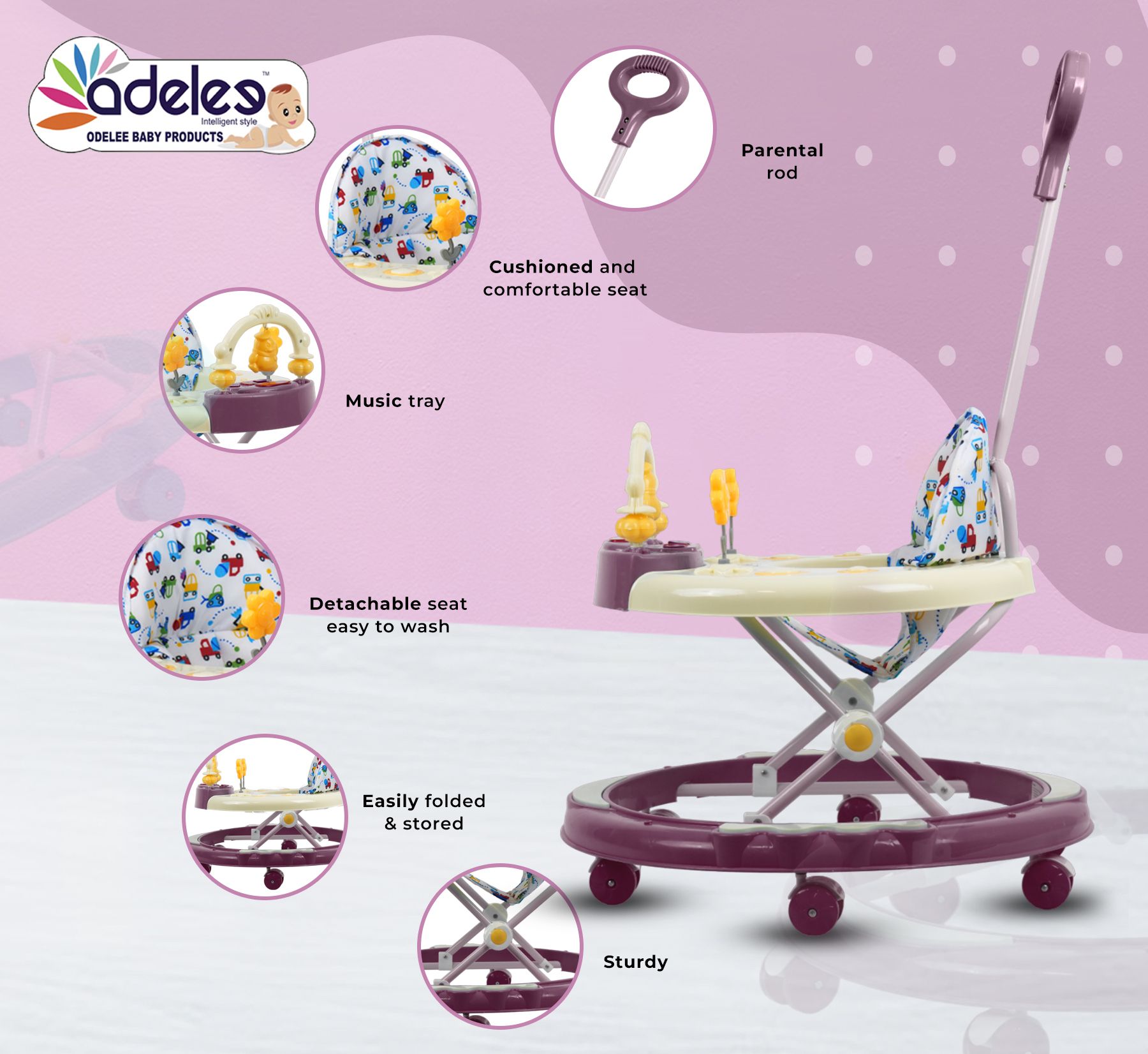 odelee Musical Activity Walker-picture-23