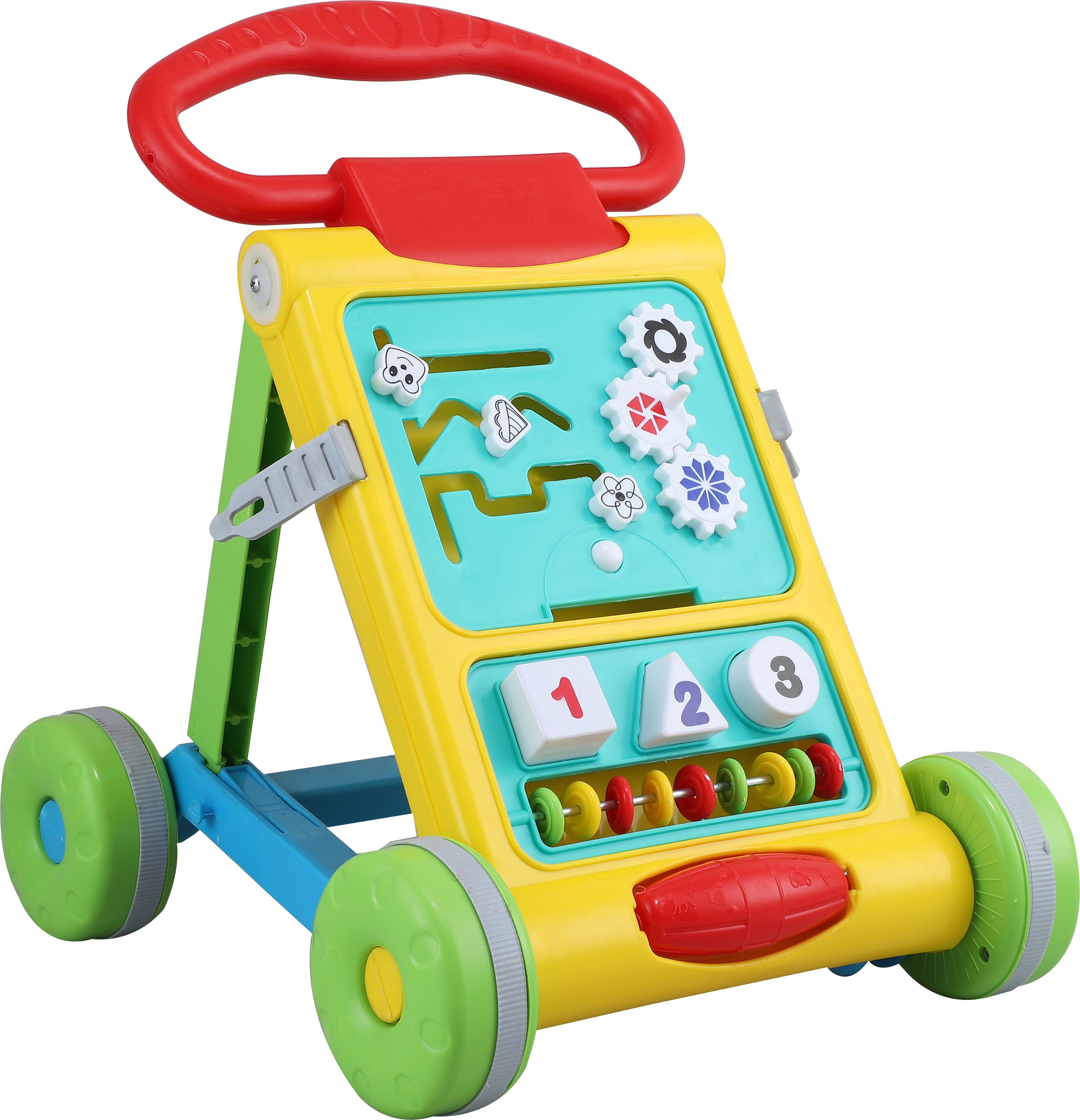 Kids Walker with Toy Bar Design for Baby Development & Learning Toddler Toys Baby Child Activity Walker Push Walker for BabY 6-18 Months Foldable Tricycle-image-12