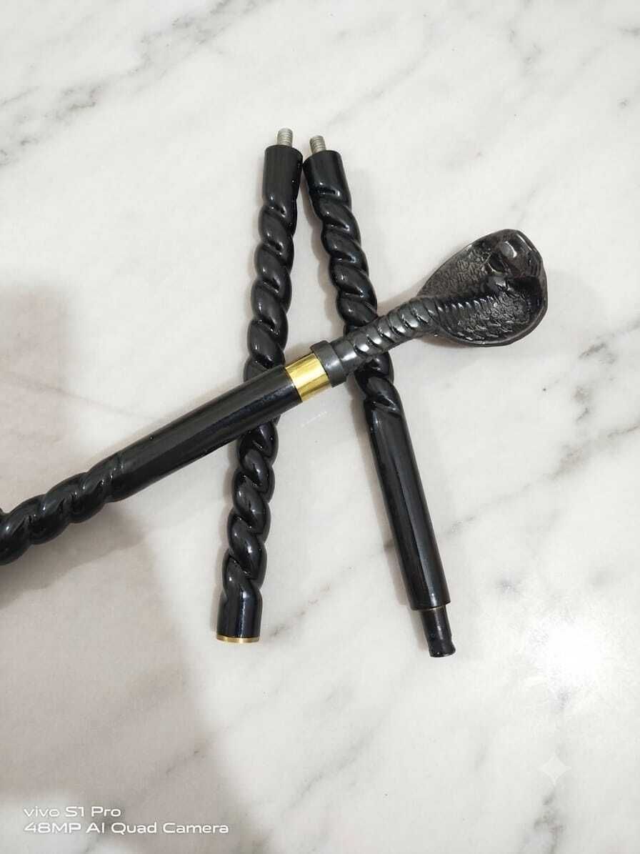 Premium Cobra Snake Head Handle Wooden Walking Stick, For Men & Women Gift Item Walking Stick-image-47