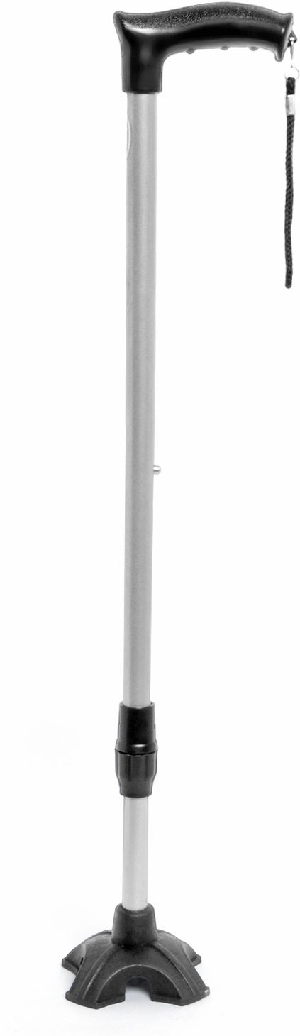 dnscare 4 Leg Silver Walking Stick Quad Adjustable Support Stick Walking Stick-picture-27