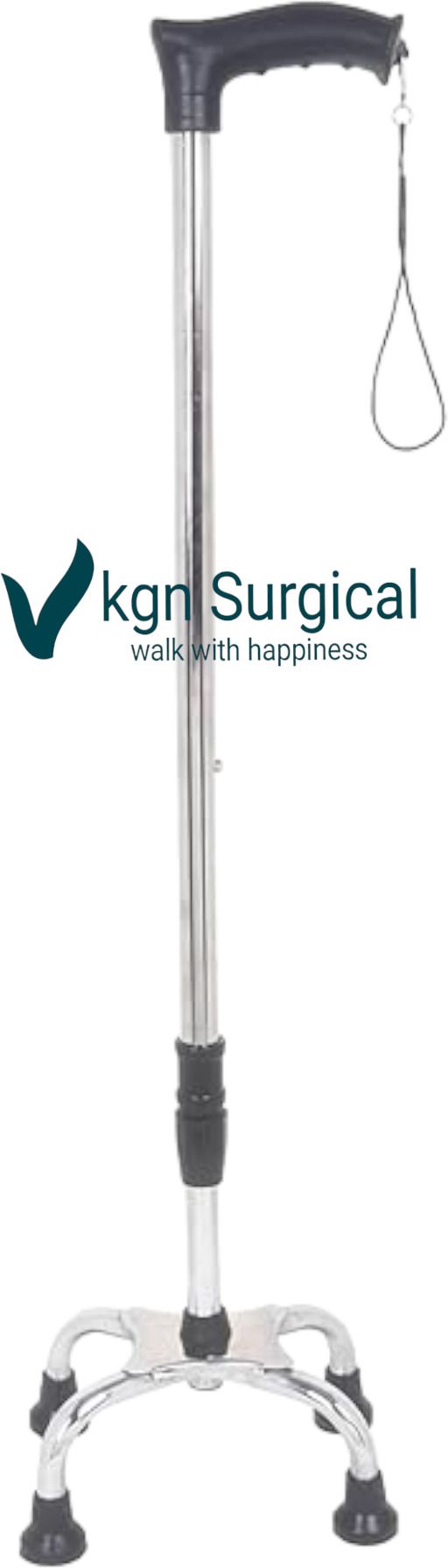 kgn surgical Premium height adjustable 4 leg Walking Stick for men/womenn/old age people Walking Stick-picture-24