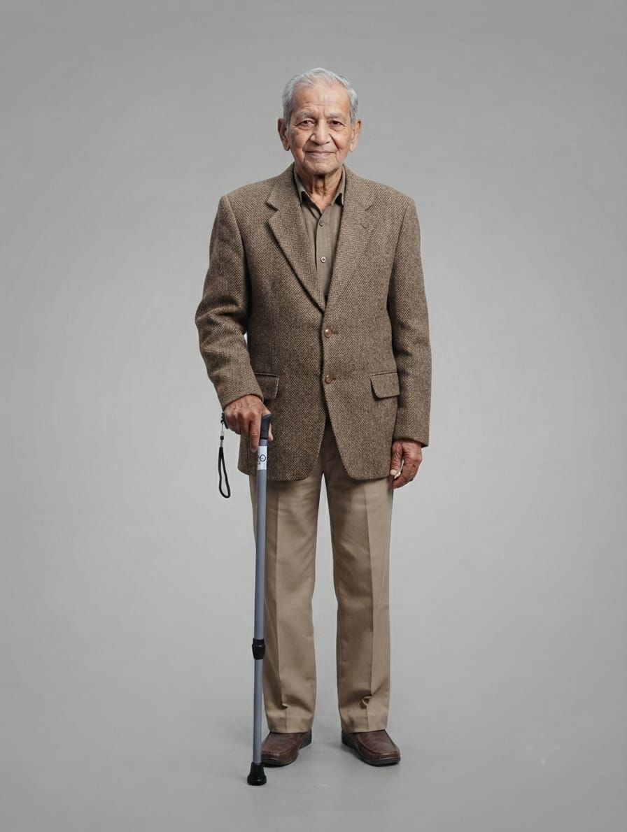 Walking Stick with Ergonomic Handle, Lightweight Height Adjustable For Senior Q4 Walking Stick-image-30