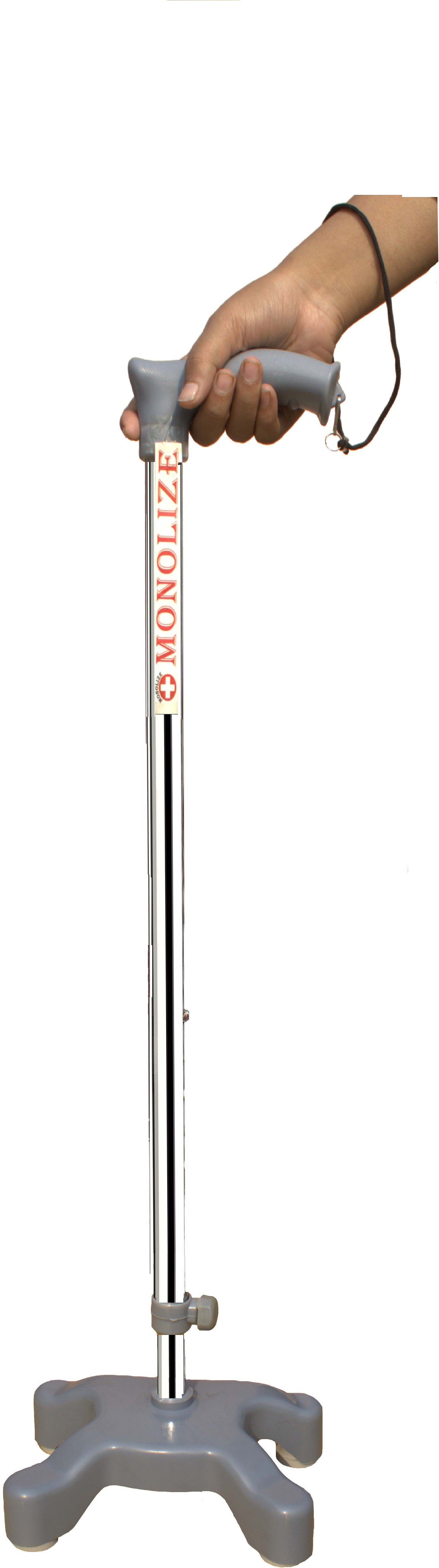 monolize Surgical 4 Leg Quadripod Chrome Dori Height Adjustable Walking Stick-picture-38