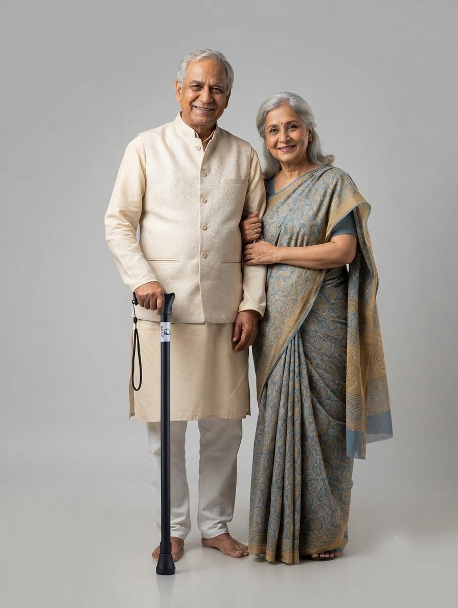 quvuz Walking Cane for Men, Women & Senior Citizens, Anti-Slip Height Adjustable Q Walking Stick-picture-23