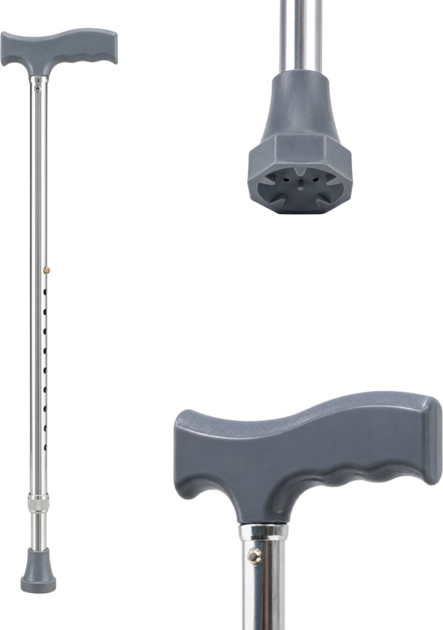 livora Aluminium Single Leg Walking Stick, Adjustable Height, Anti-Slip Walking Stick-picture-12