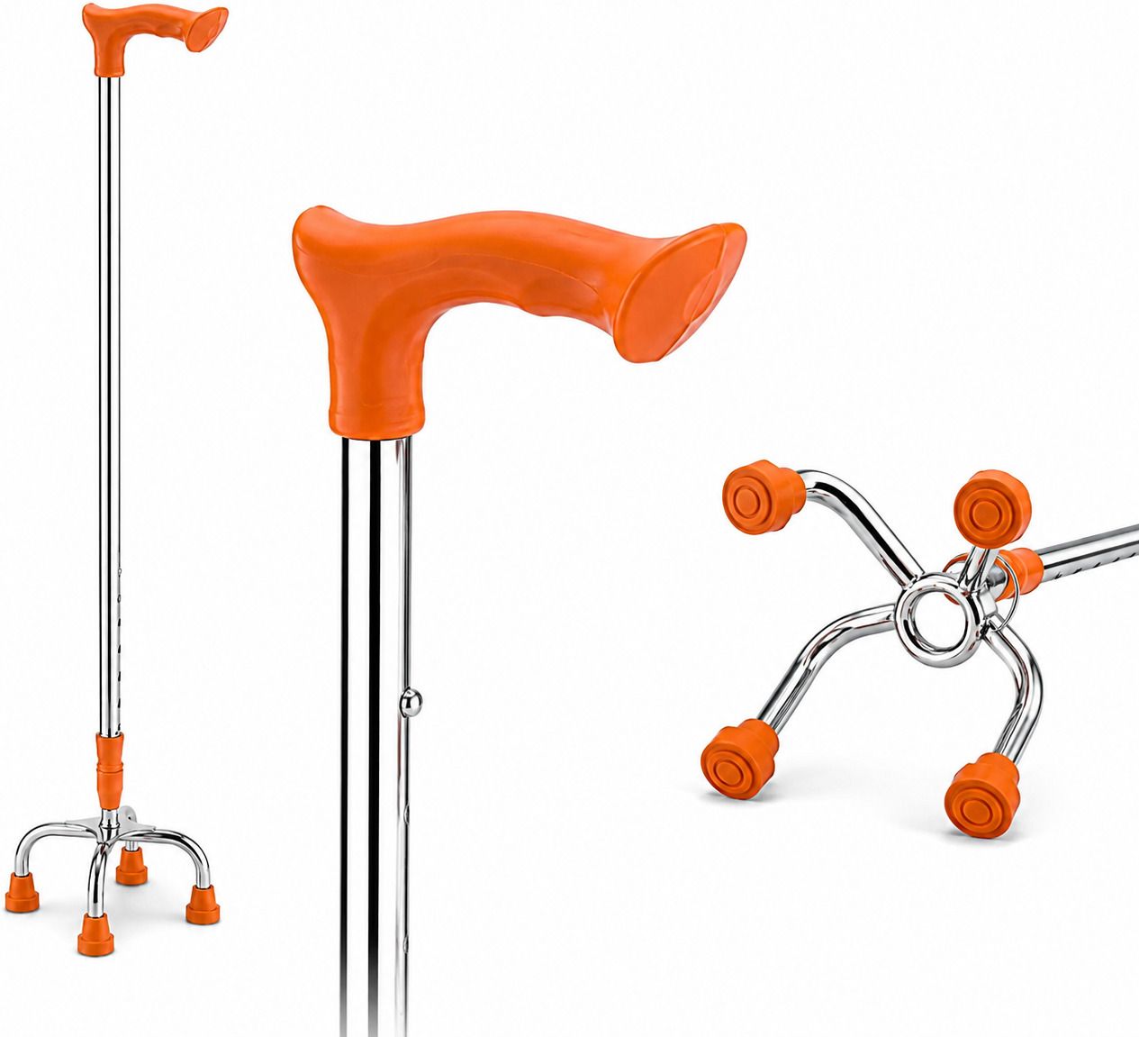 shahplus Premium Adjustable Quad Base Walking Stick Walking Stick-picture-45