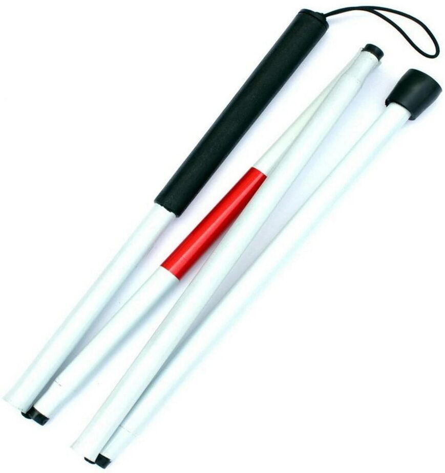 Folding Blind Cane Reflective Red Tape Folding For Vision Impaired&Blind People Walking Stick-image-40