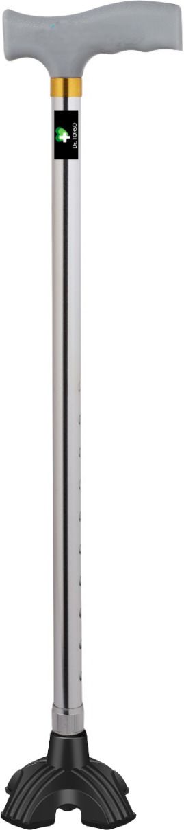 dr doc Aluminum Height Adjustable Old Age People Patient Premium Self-Standing Walking Stick-picture-19