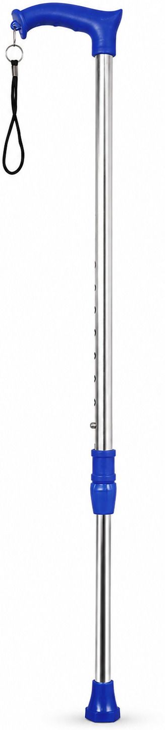 Lightweight, Stainless Steel Old Age Walking Cane, Adjustable Height Blue Walking Stick-image-23