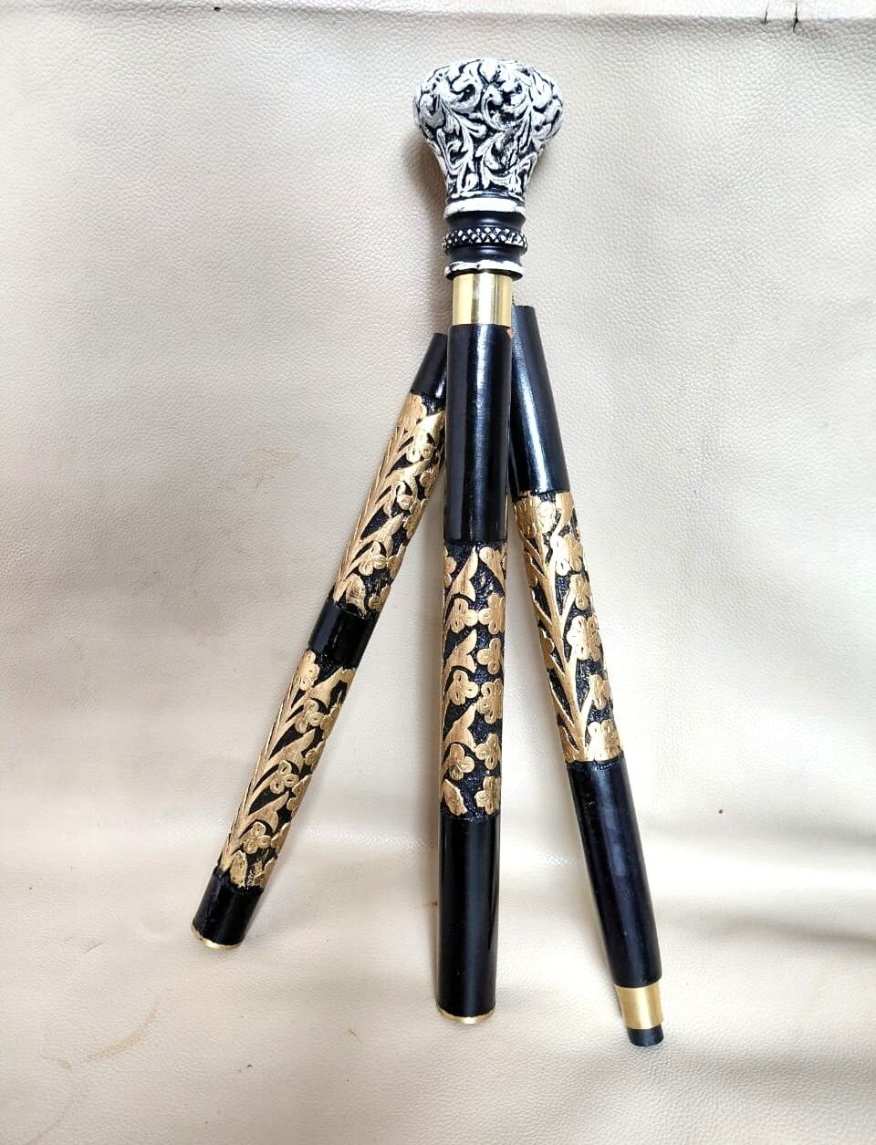 Royal Vintage Floral Designer Walking Stick, For Gentlemen Gift Item Walking Stick-image-25
