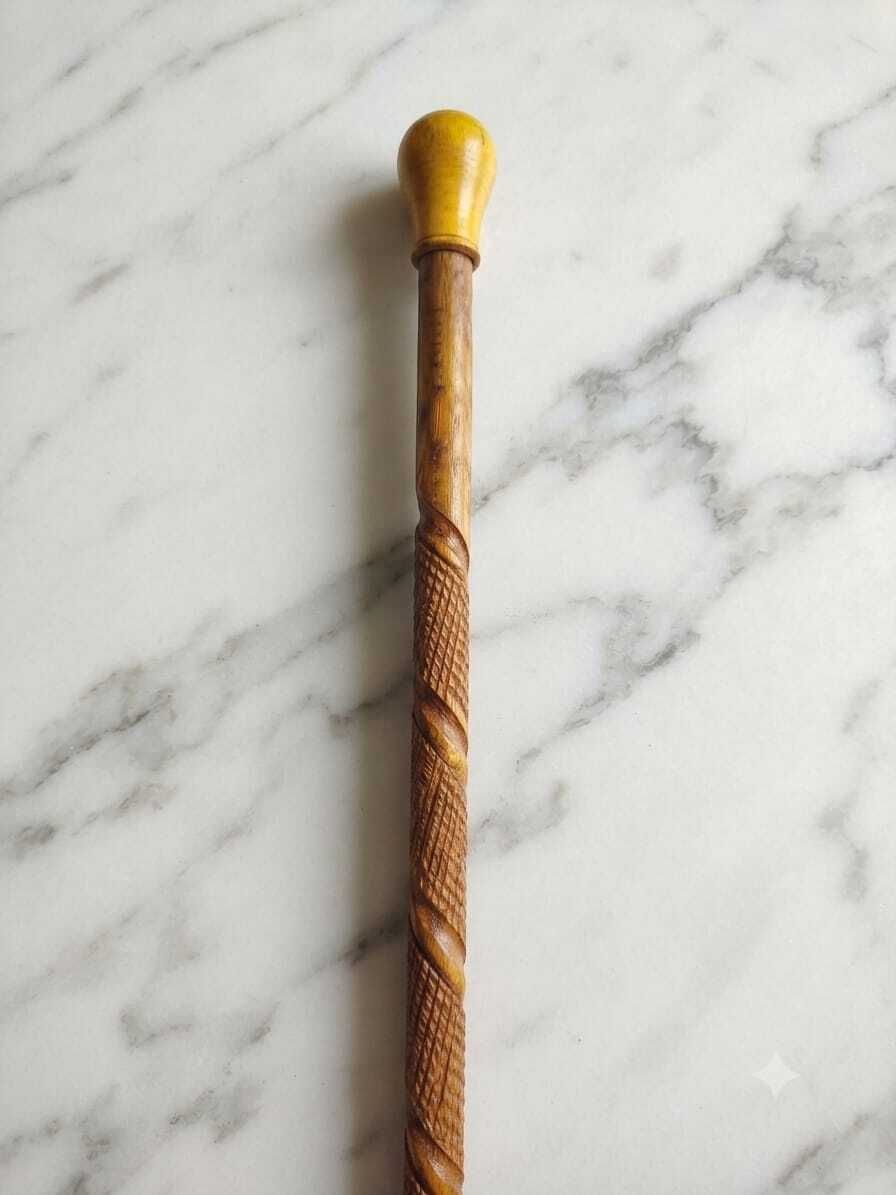 hindustan trading company Premium Hand-Carved Wooden Walking Stick For Men & Women Gift Item Walking Stick-picture-16