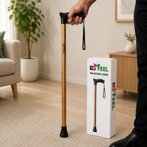 Anti-Slip Walking Stick with Adjustable Height | Lightweight Mobility Aid Walking Stick-image-34