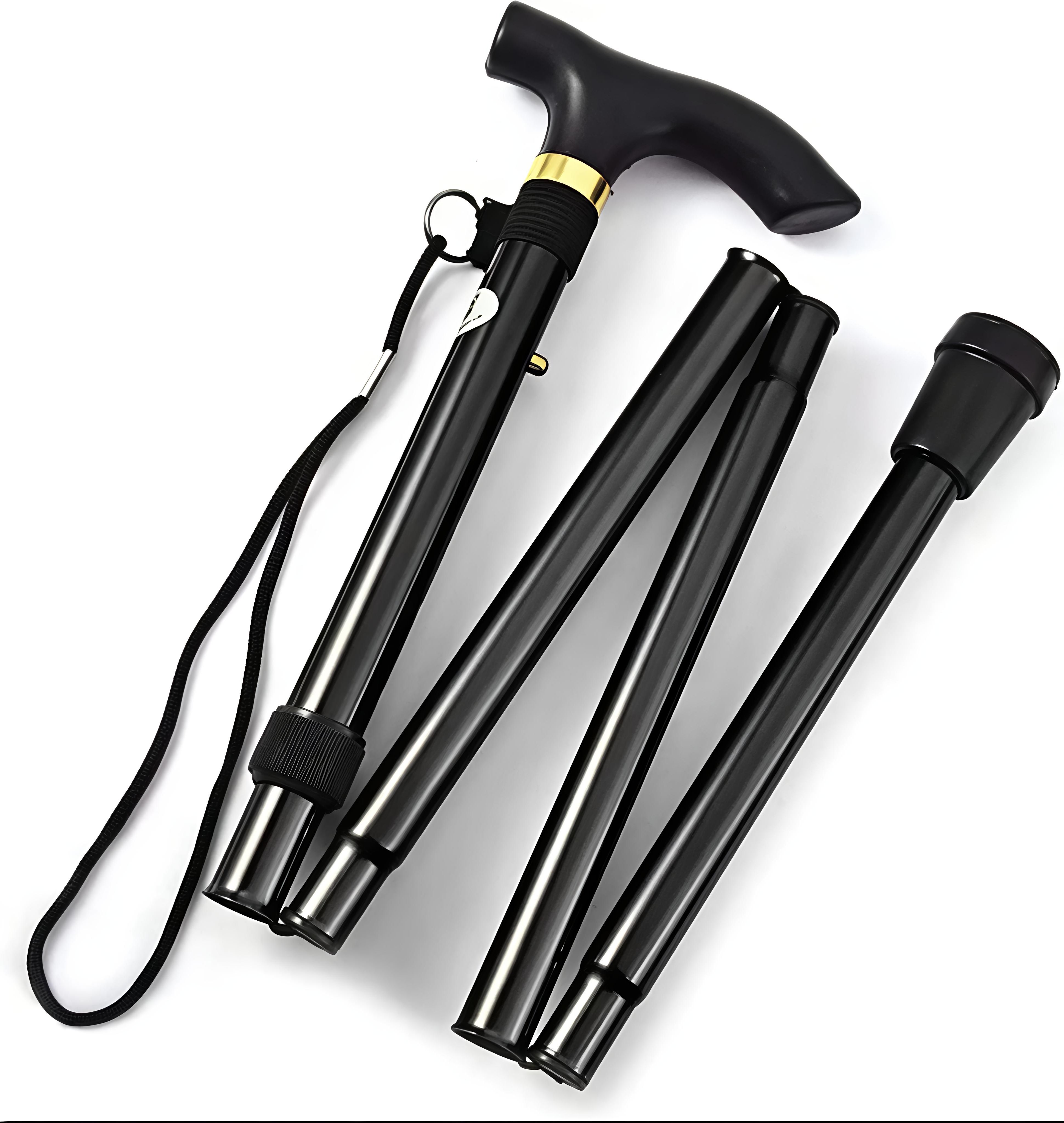 dnscare Adjustable Foldable Walking Stick Anti Slip Grip Support Walking Stick-picture-45