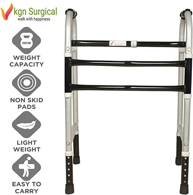 Portable Foldable WS _ Walker for Men Women Adult Patients & Old Age Walking Stick-image-20