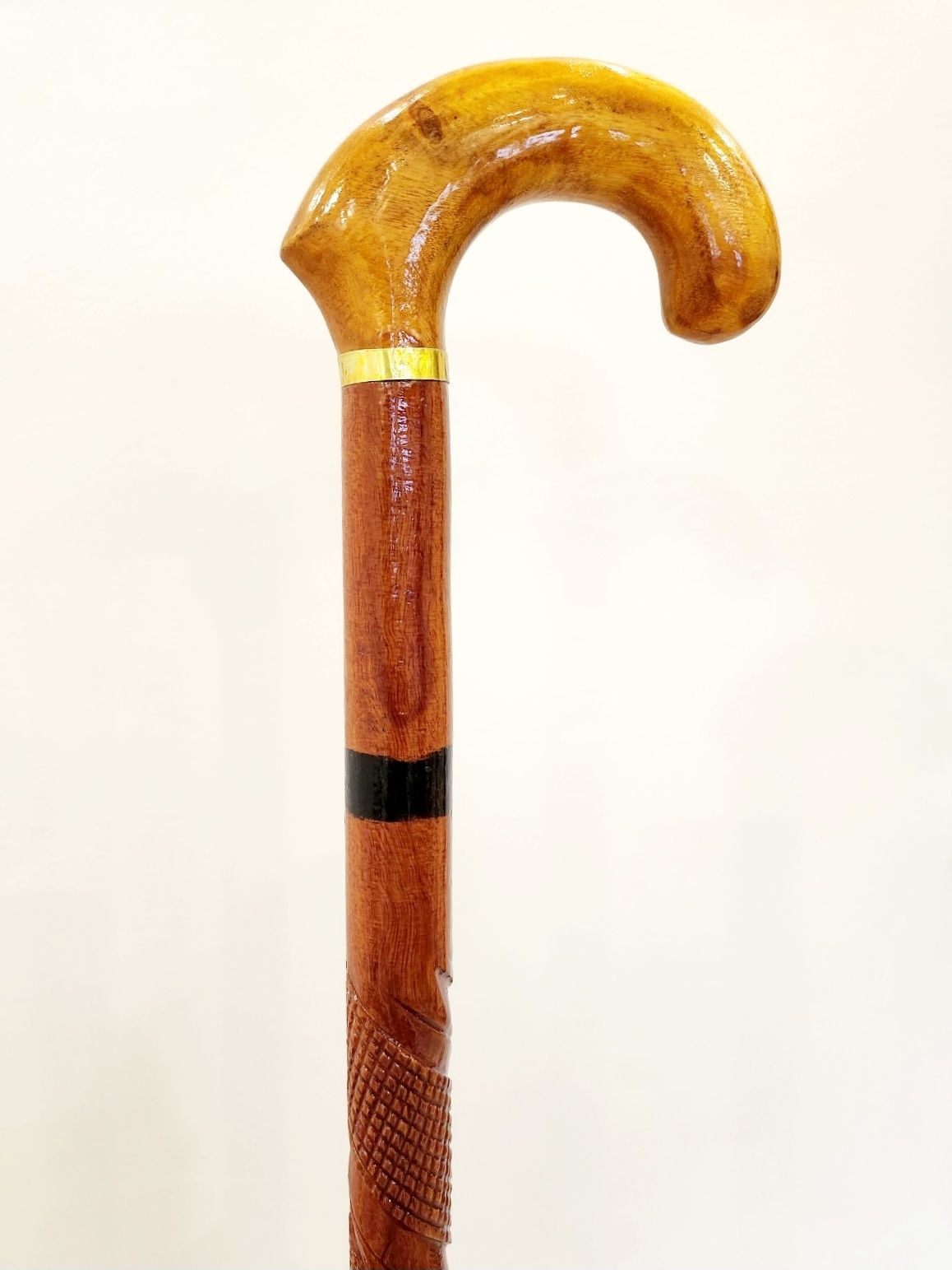 U type Fancy wooden walking stick for Man Woman And Old People Pack of 1 Walking Stick-image-4
