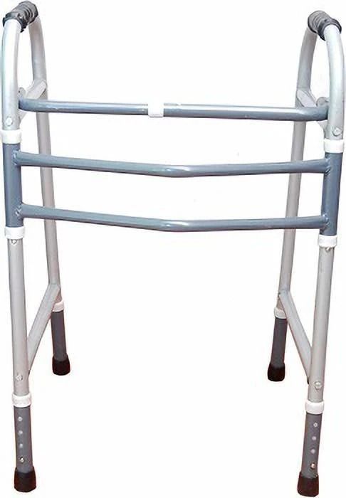 INDIA Portable Light Weight Height Adjustable Foldable Walker for Men Women Adults Patients & Old age People Walking Stick-image-11