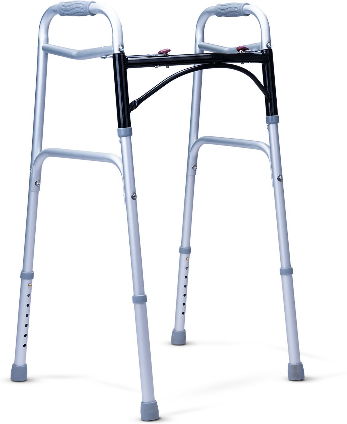 Foldable Walker For Adults, 2-Step Assembly, Adjustable Height, 136 kg-Capacity Walking Stick-image-13