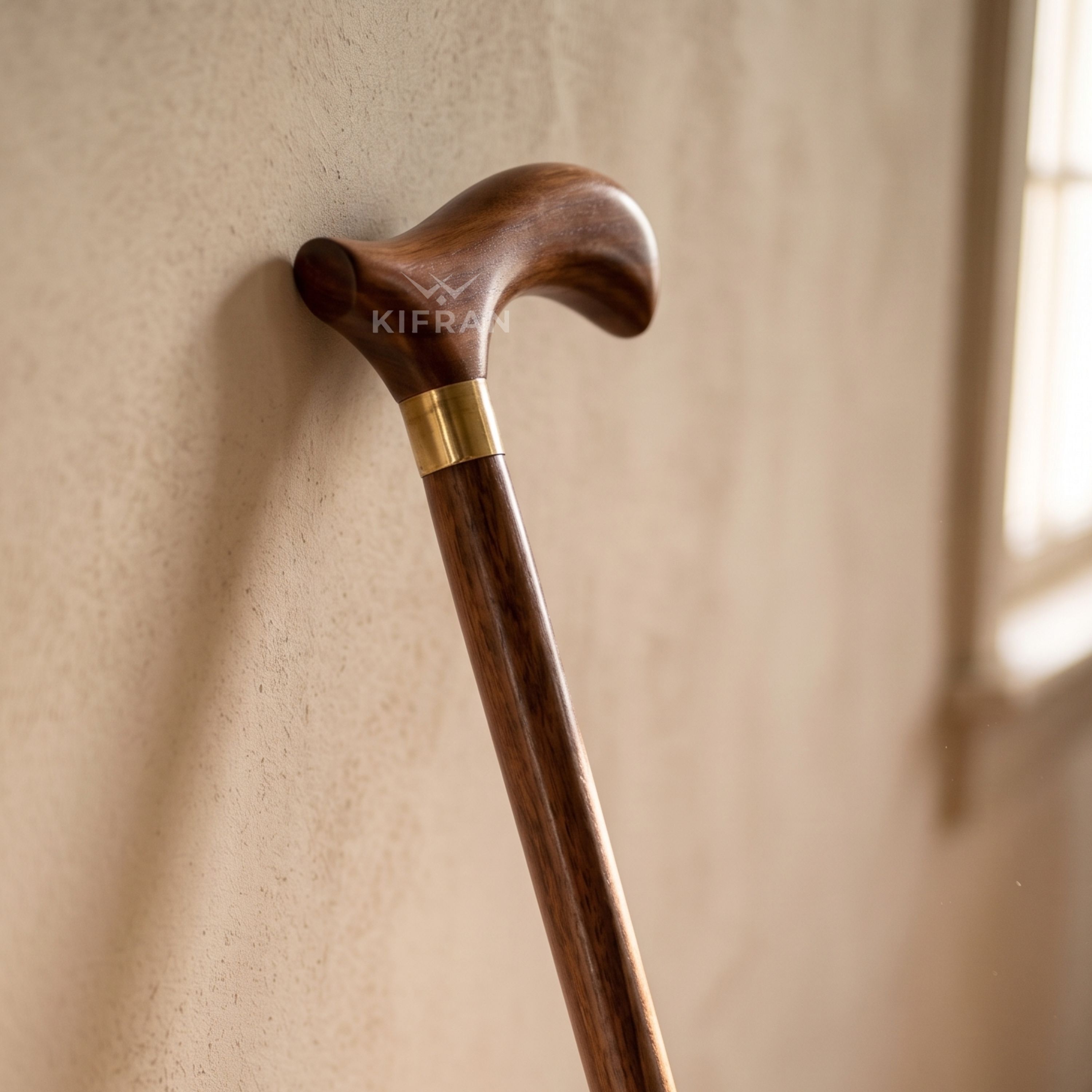 kifran Classic Handmade Wooden Walking Stick with Simple Sleek and Durable Design. Walking Stick-picture-40