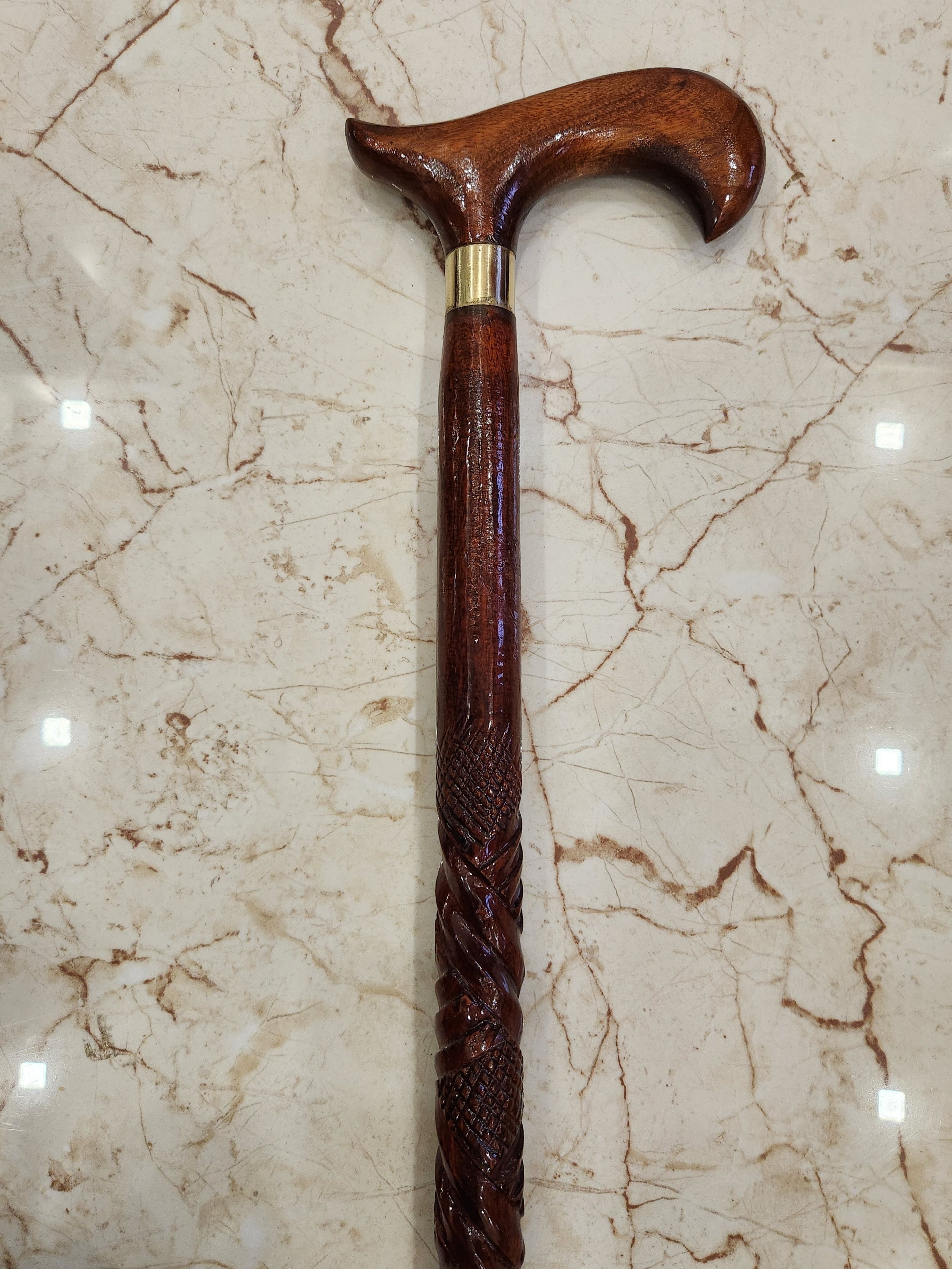 morning wooden walking antique design stick. walking stick
