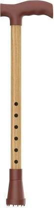 Wooden Walking Stick For Men and Women Old Age Adjustable Wooden Coated Brown Walking Stick-image-43