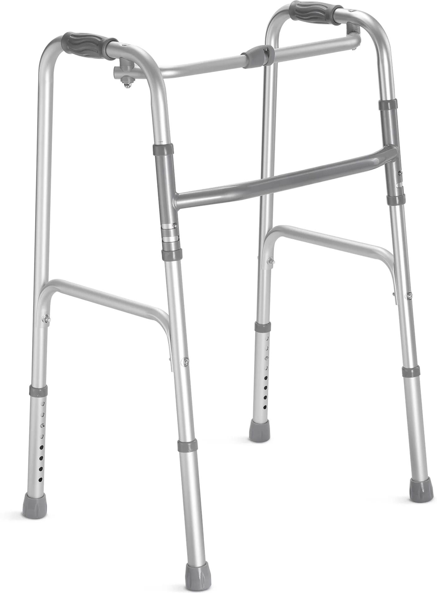 Foldable Walker Prime For Senior, Height Adjustable Walker with Dual Rod Support Walking Stick-image-34