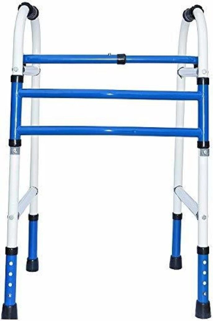 walknlive //SURGICAL HEIGHT ADJUSTABLE FOLDABLE PATIENTS AND ADULTS WALKING WALKER* Walking Stick-picture-22