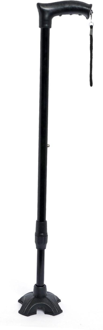 dnscare Quad Walking Stick 4 Leg Black Adjustable Support Stick Walking Stick-picture-41