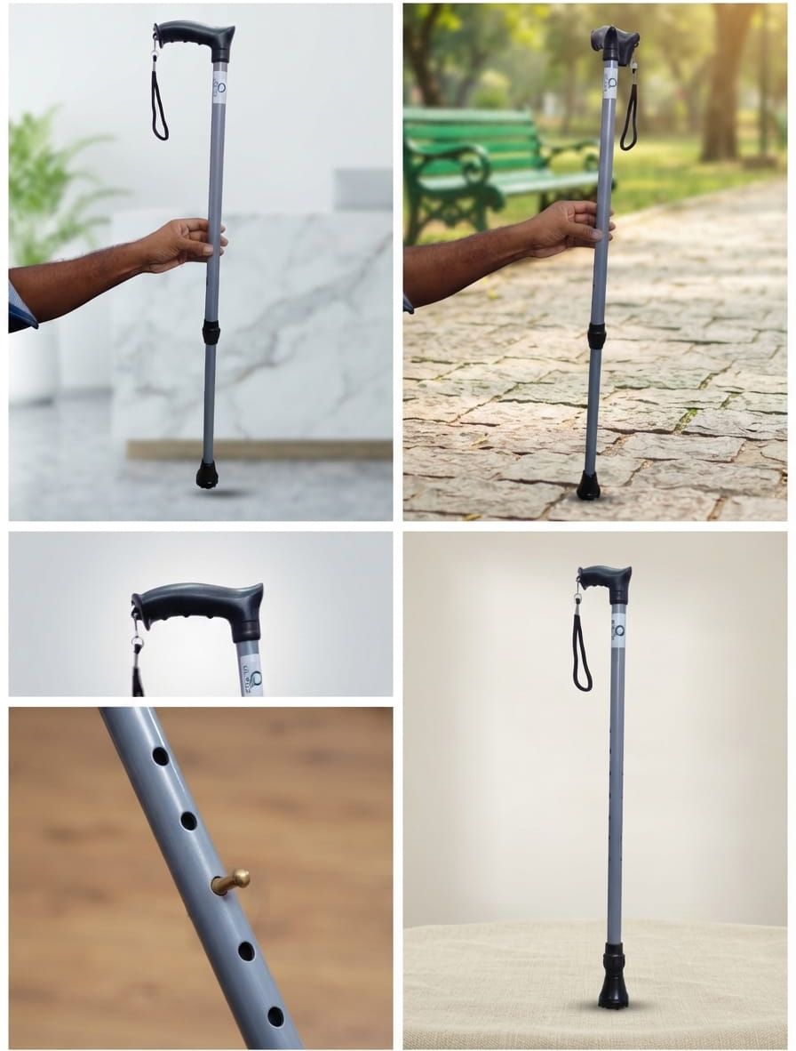 Walking Stick with Ergonomic Handle, Lightweight Height Adjustable For Senior SR Walking Stick-image-31