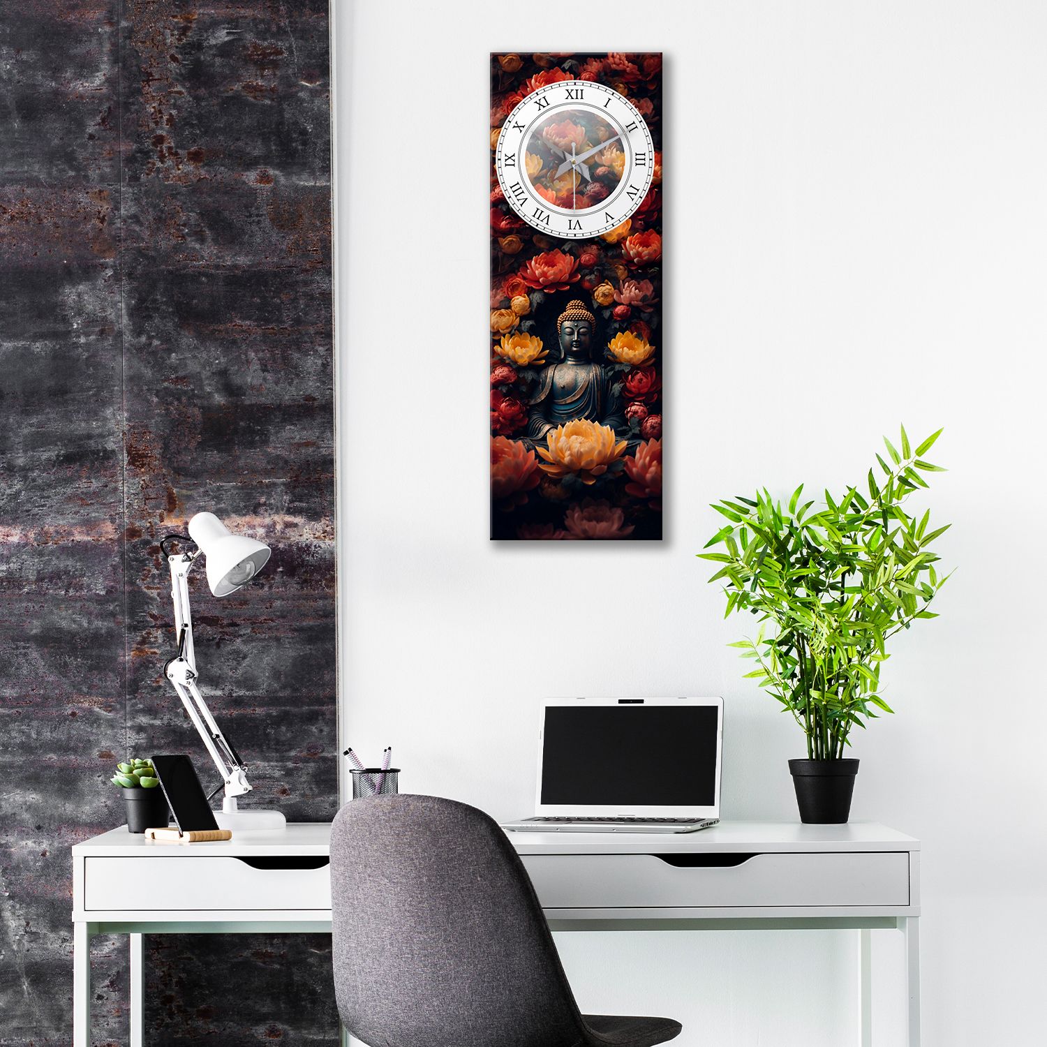 olive tree Analog 60 cm X 20 cm Wall Clock-picture-10