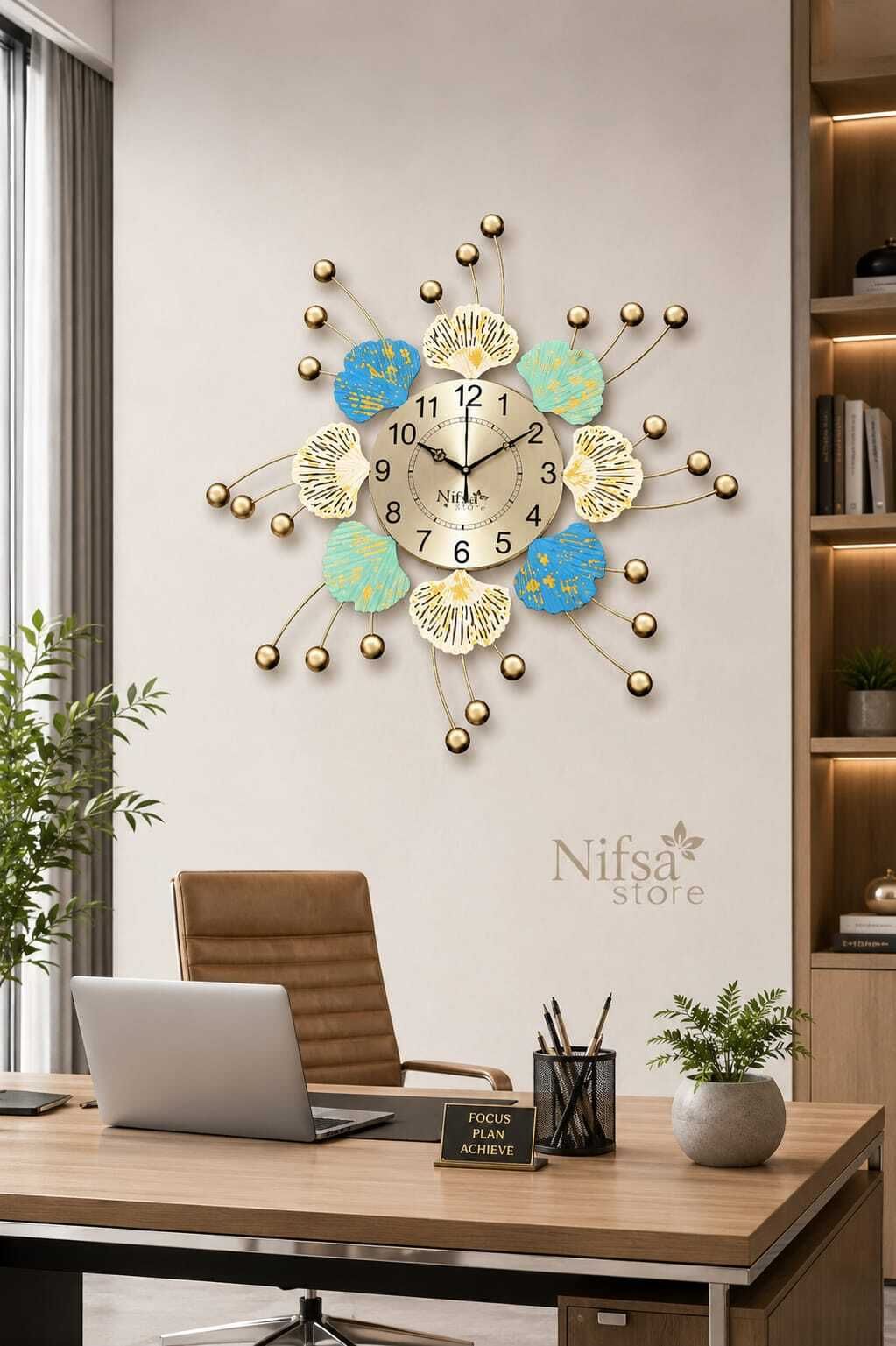 nifsa store Analog 58 cm X 58 cm Wall Clock-picture-27