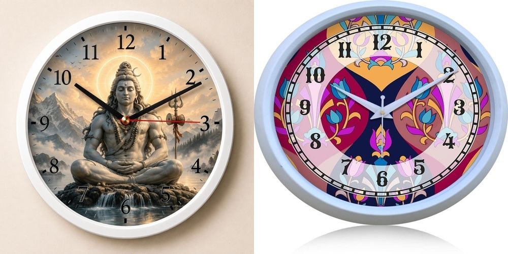 ujjawal enterprise Analog 26 cm X 26 cm Wall Clock-picture-18