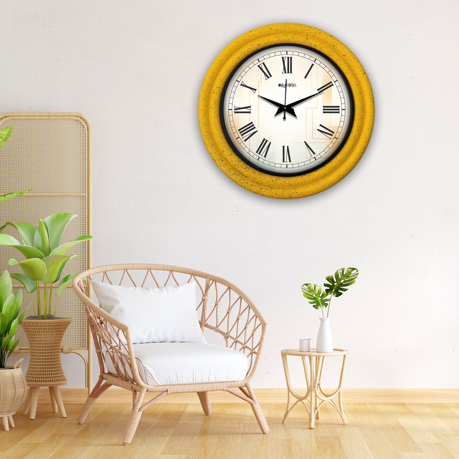 olive tree Analog 38 cm X 38 cm Wall Clock-picture-5