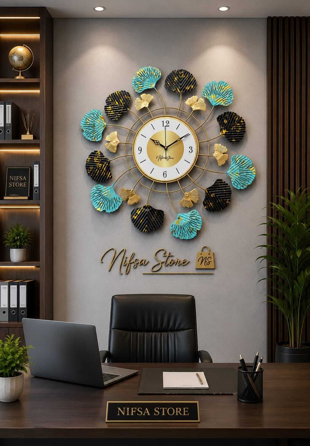nifsa store Analog 56 cm X 56 cm Wall Clock-picture-18