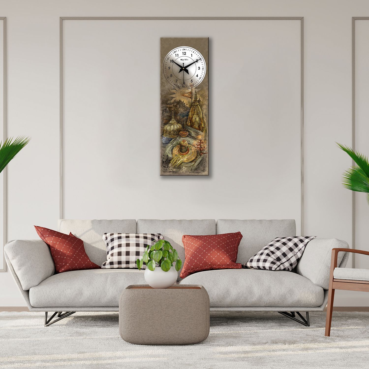 olive tree Analog 60 cm X 20 cm Wall Clock-picture-12
