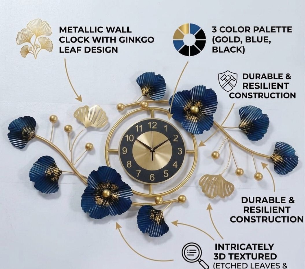 aarish overseas Analog 50 cm X 91 cm Wall Clock-picture-12