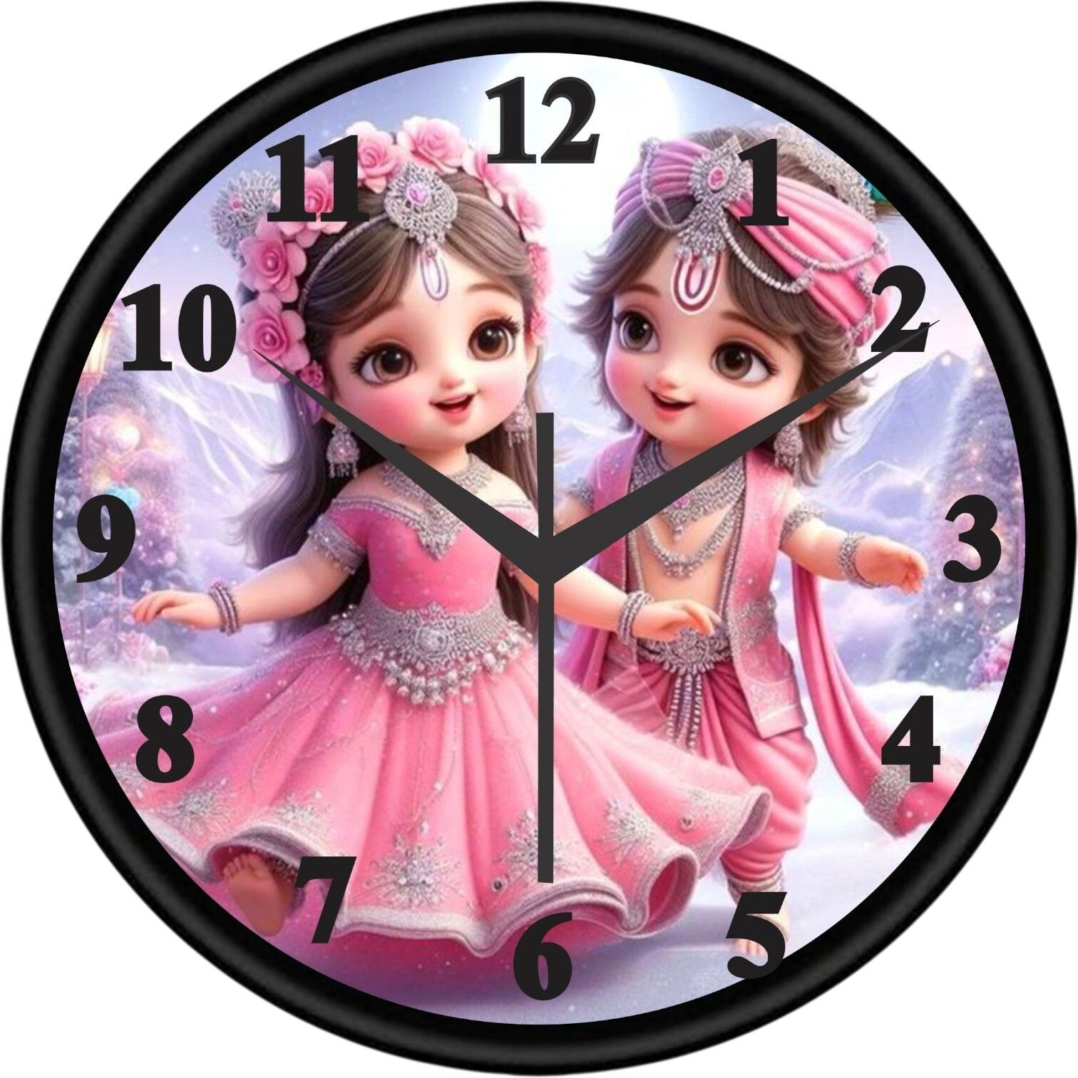 jnex Analog 25 cm X 25 cm Wall Clock-picture-10