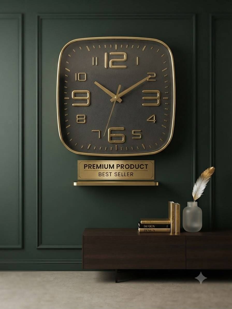 air wall Analog 21 cm X 16 cm Wall Clock-picture-13