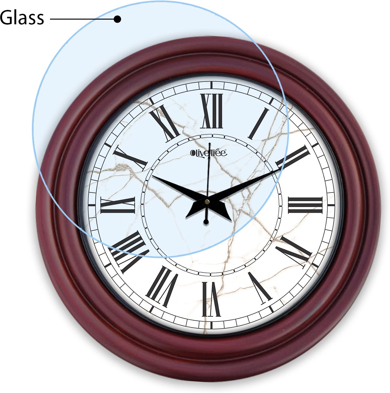 olive tree Analog 38 cm X 38 cm Wall Clock-picture-6