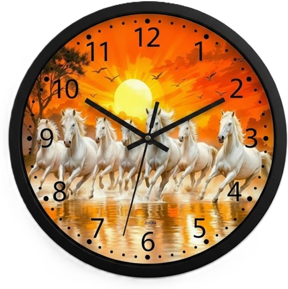 zuxora Analog 24 cm X 25 cm Wall Clock-picture-21