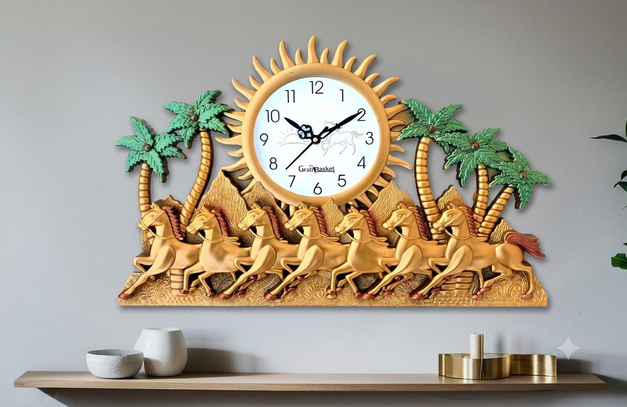 Analog 33 cm X 52 cm Wall Clock-image-12
