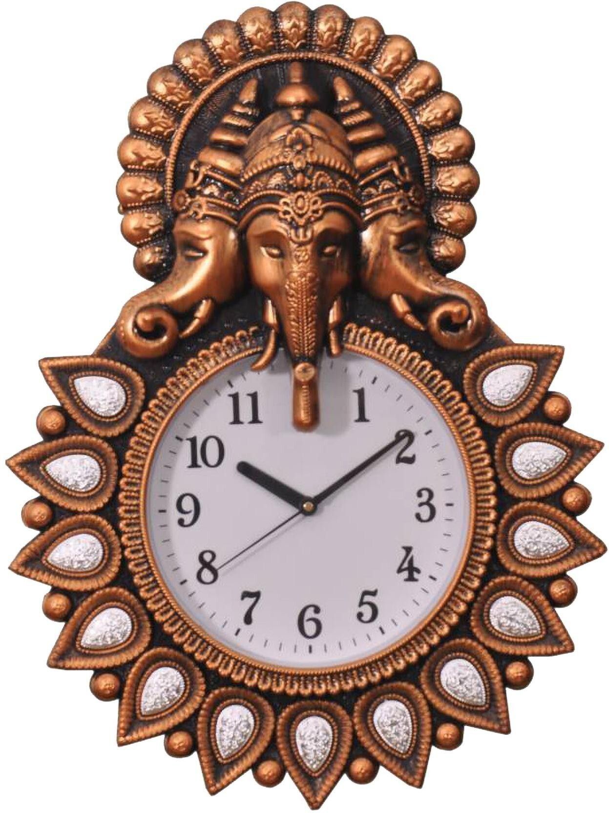 mauli Analog 33 cm X 24 cm Wall Clock-picture-21