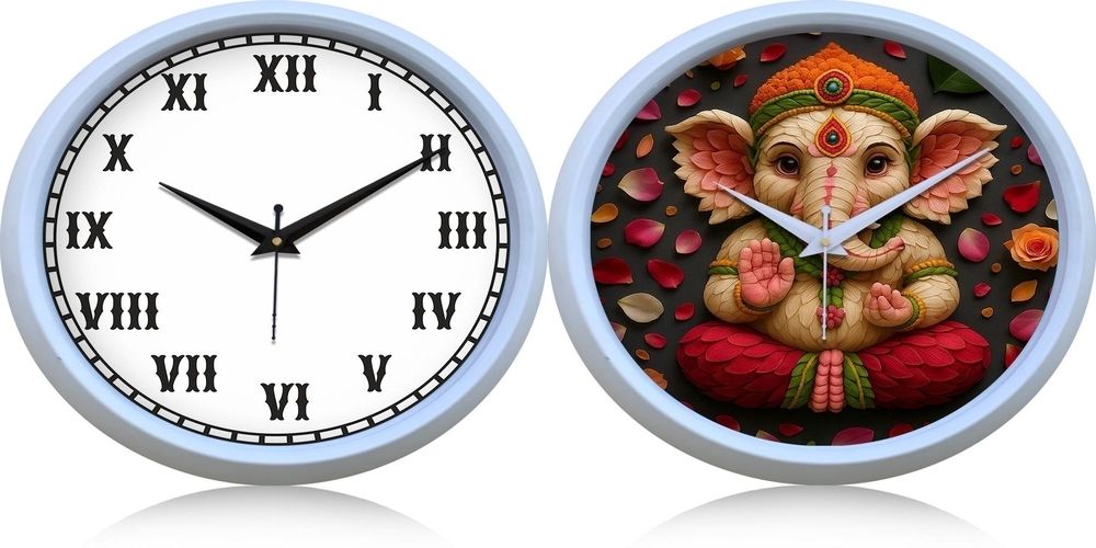 ujjawal enterprise Analog 26 cm X 26 cm Wall Clock-picture-32