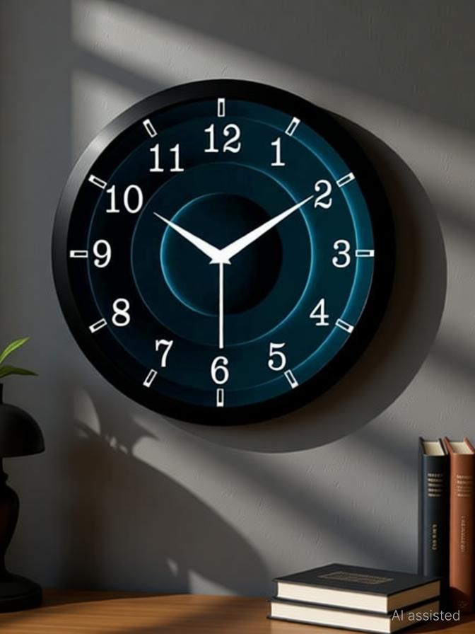 bur Analog 25.4 cm X 25.4 cm Wall Clock-picture-28