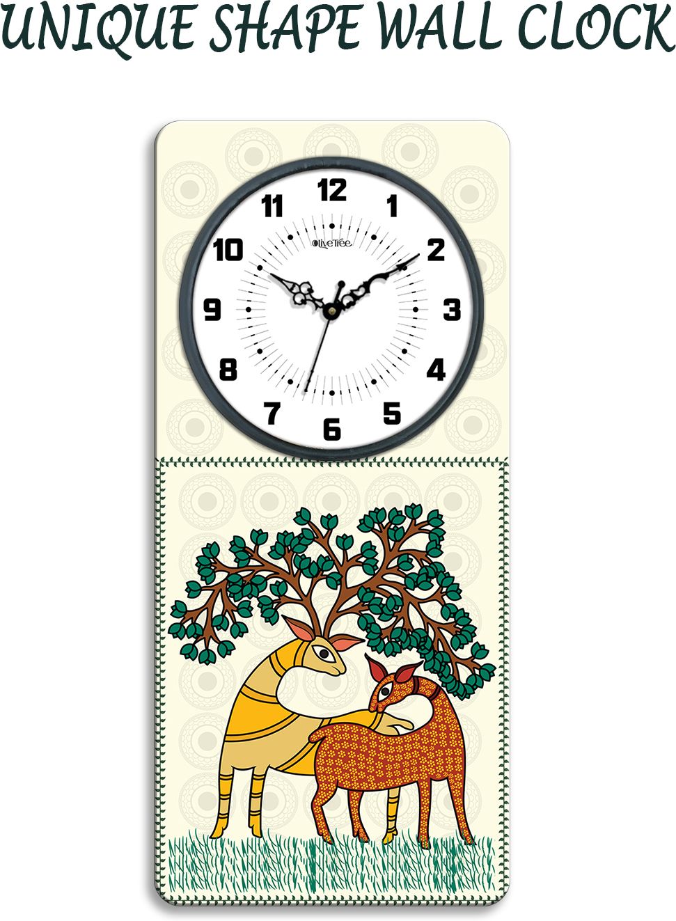 olive tree Analog 60 cm X 38 cm Wall Clock-picture-14
